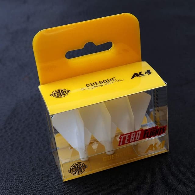 Detalle de CUESOUL TERO AK4 Dart Flights Standard Slim (ensemble de 3) – forme diamant, micro-ligne de renfort