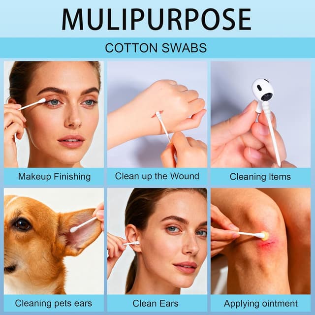 Thumbnail 5 de Carehabi 500 Stück Wattestäbchen 100% plastikfrei