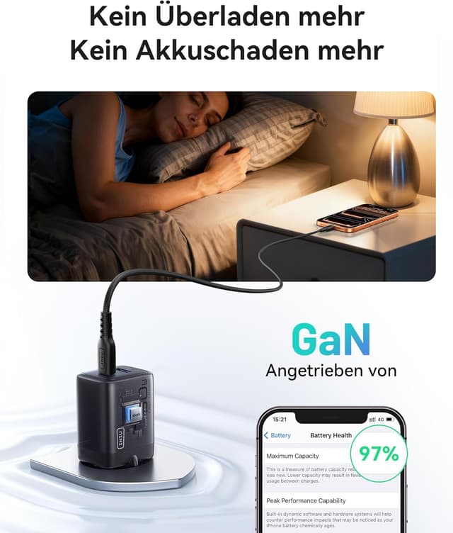 Thumbnail 5 de INIU 30W USB-C Ladegerät 2-Port mit GaN PD, Reiseadapter