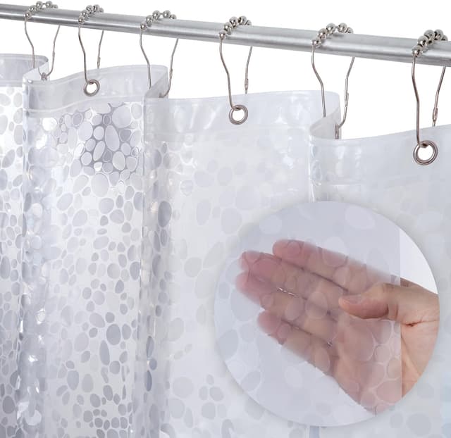 Thumbnail 5 de LiBa 72x72 Waterproof PEVA Shower Curtain
