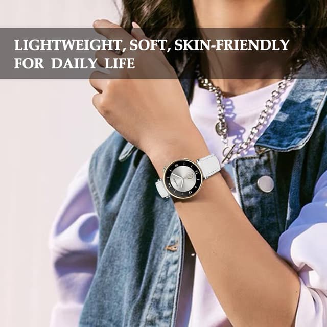 Detalle de NEMUALL Leder-Armband (18 mm) für Huawei Watch GT 6/GT 4/GT 5 41 mm & GT 5 Pro 42 mm