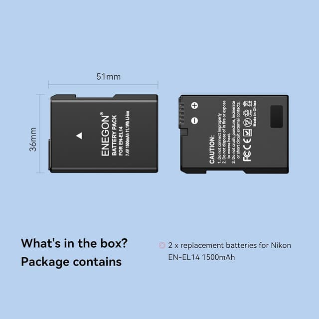 Thumbnail 6 de ENEGON EN-EL14 batería 1500 mAh