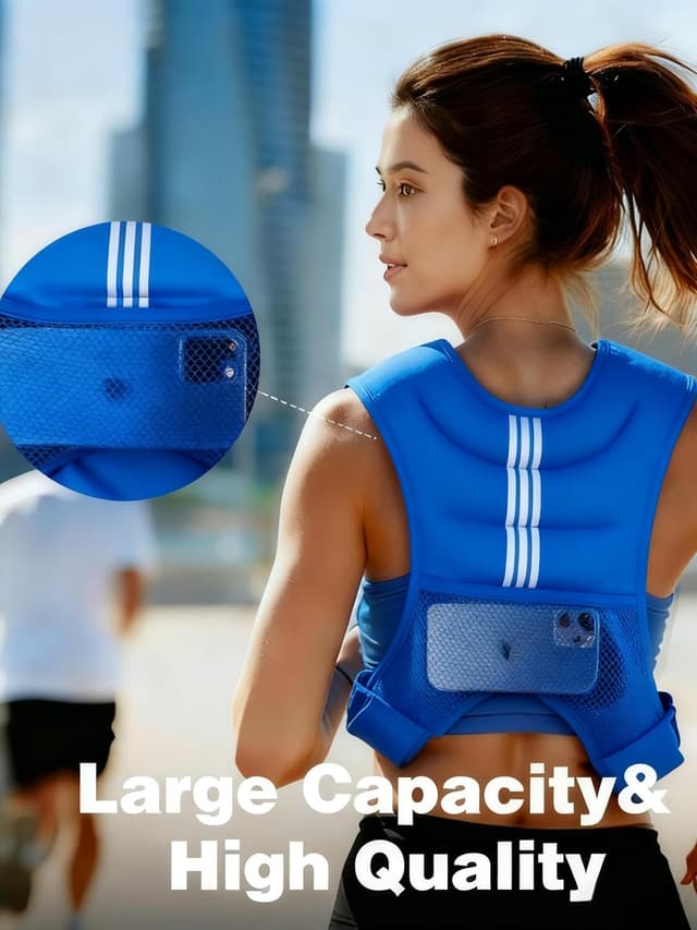 Detalle de Stepfowarder Weighted Vest (3kg or 5kg) with Reflective Stripe