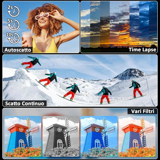 Thumbnail 4 de Fotocamera Digitale 4K 48MP