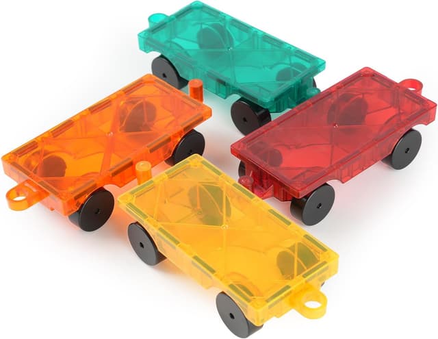 Thumbnail 2 de NEOFORMERS Magnetic Tiles Car Kit 4PCS