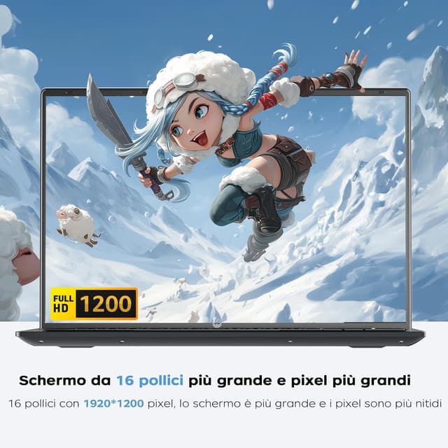 Thumbnail 3 de Tivique 16 Pollici Ryzen 4300U Portatile