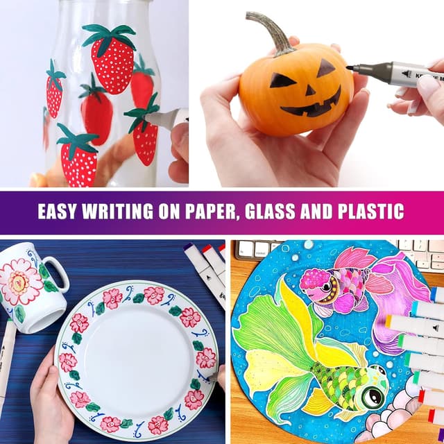 Thumbnail 5 de Kebuye Colouring Pens 100 Colour Alcohol Markers