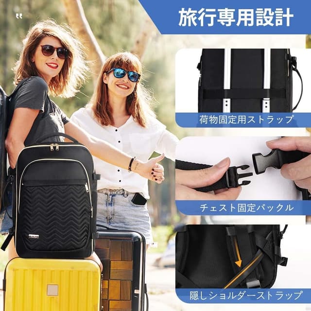 Detalle 2 de Lekesky Travel Backpack Cabin Size (17-inch laptop) – 30L waterproof carry-on rucksack