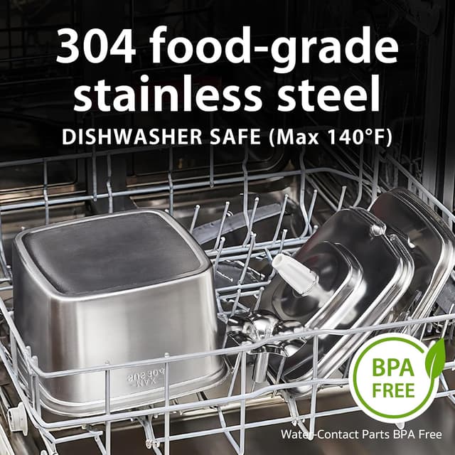 Thumbnail 1 de Veken Stainless Steel Pet Fountain 108oz 🐾