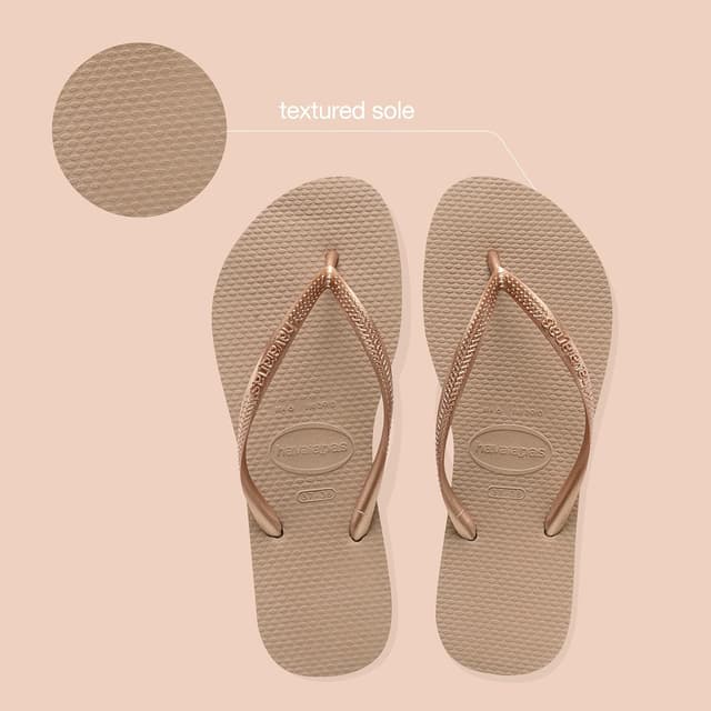 Detalle 2 de Havaianas Slim women’s flip-flops with textured sole grip and support