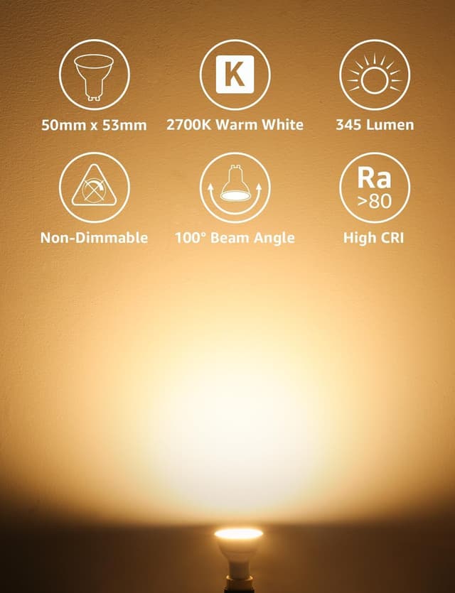 Detalle 2 de Lepro GU10 LED Bulbs Pack of 10