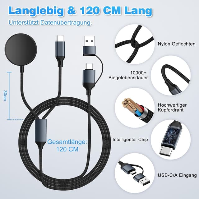 Thumbnail 4 de imodomio USB C Ladekabel 2in1 für Samsung Galaxy