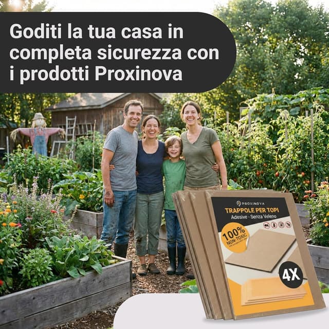 Thumbnail 6 de PROXINOVA Trappola per topi con colla extra forte e tavolette adesive per uso interno ed esterno