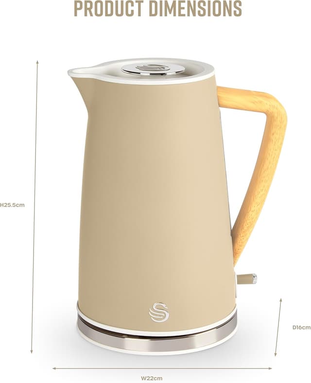Detalle de Swan Nordic SK14610OAT kettle, 1.7L