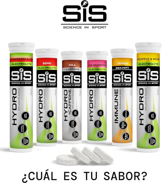 Thumbnail 5 de Science in Sport Tabletas Hydro Baya 🍇- Electrolitos Veganos Efervescentes