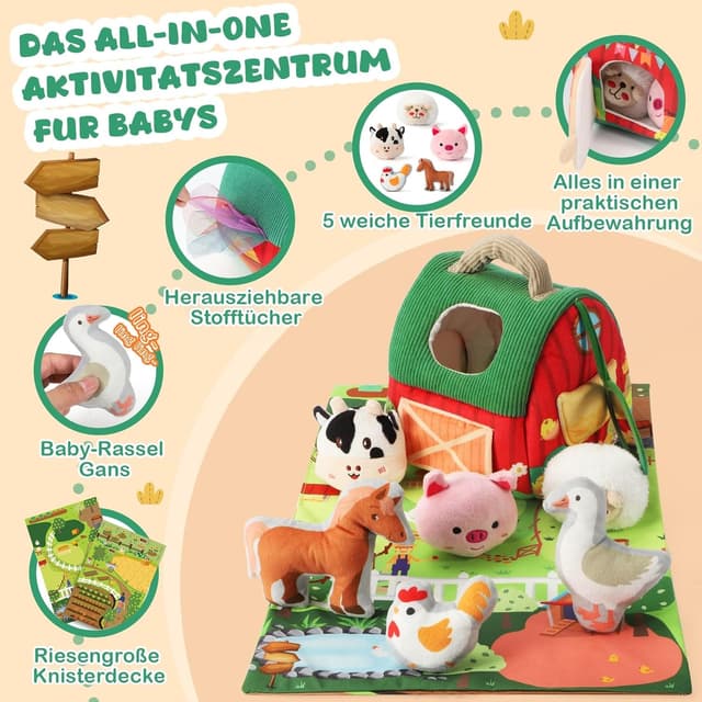 Thumbnail 3 de URMYWO Baby Spielzeug Bauernhof Montessori Sensorik