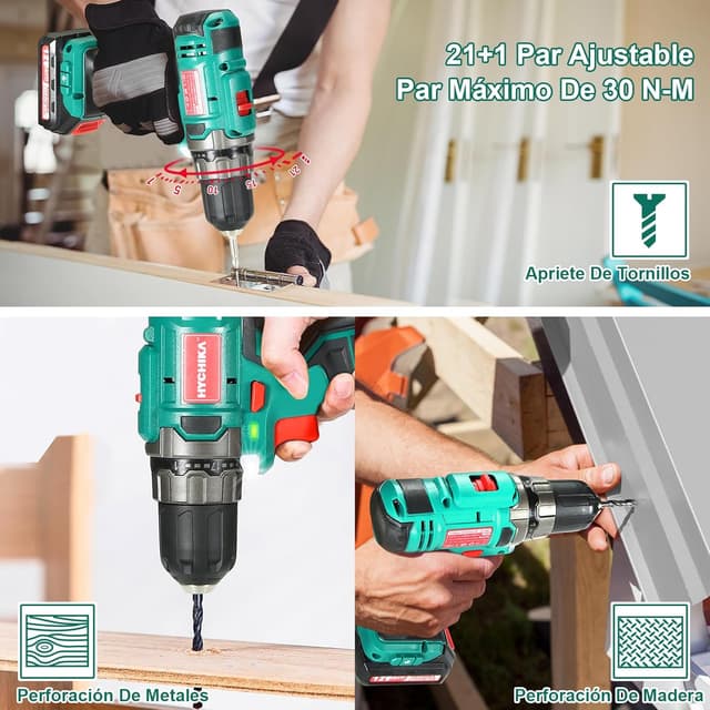 Thumbnail 6 de HYCHIKA 12V Taladro Atornillador 30 Nm