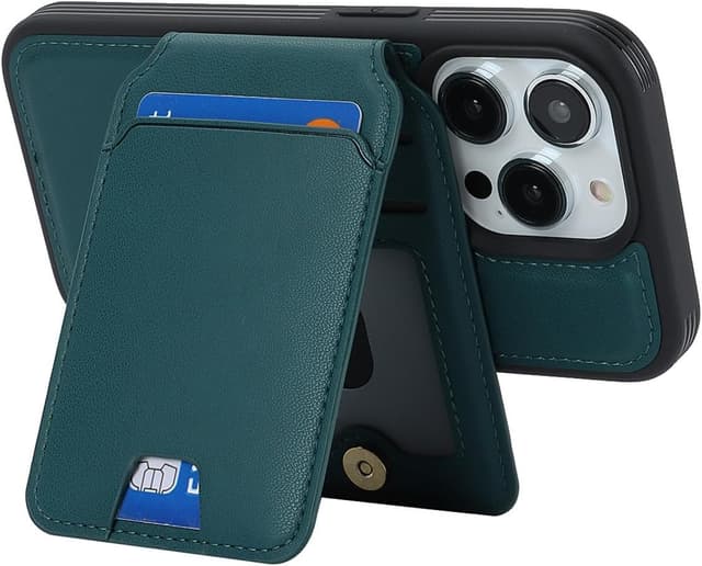 Thumbnail 6 de Zouzt for iPhone 14 Pro Detachable 2-in-1 Wallet Case with Card Holder (MagSafe) – Green