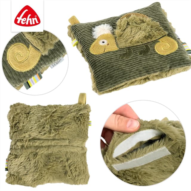 Detalle 2 de Fehn Kirschkernkissen Chamäleon 16 x 16 cm