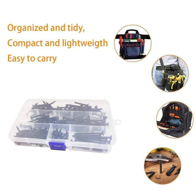 Thumbnail 6 de TAIANJI 180-piece M4 wood screw assortment 🪛