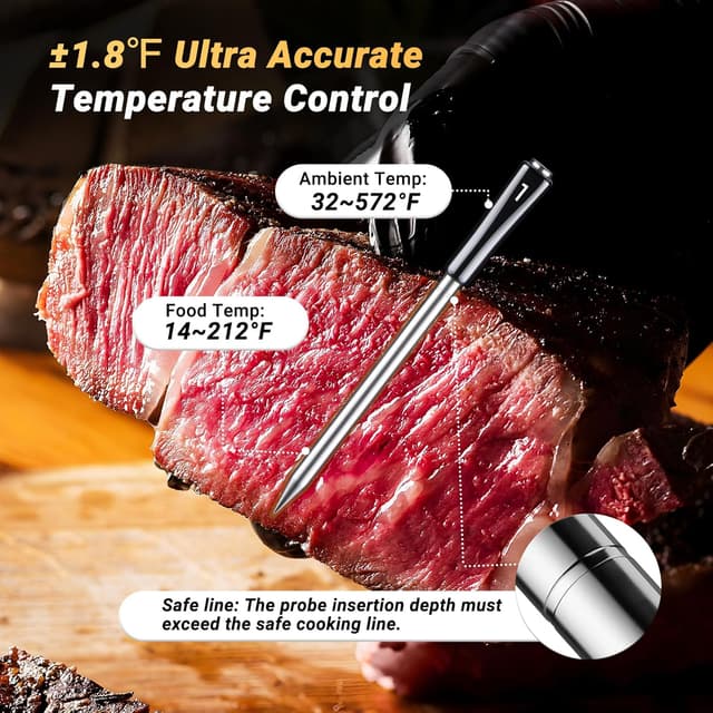 Detalle 2 de INKBIRD Wireless Meat Thermometer 4-Probe ๐