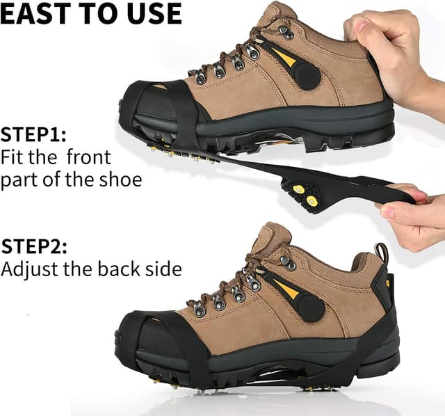 Imagen de Ice Cleats Traction Grips with 10 Steel Studs en OfertitasTOP