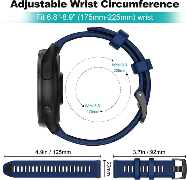 Detalle de OVERSTEP 22mm silicone watch strap