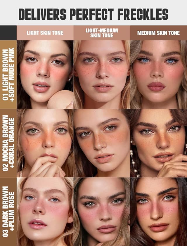 Detalle de Anglicolor Penna blush per lentiggini 2 in 1 (02 MOCHA) rosa tenue naturale