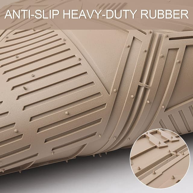 Thumbnail 6 de CAR PASS Heavy Duty Rubber Car Mats, Trimmable 1