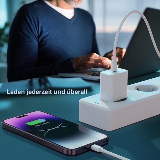 Thumbnail 5 de 25W USB-C Adapter, 3er Pack für iPhone 16, 15, 14, 13, 12 – PD 3.0