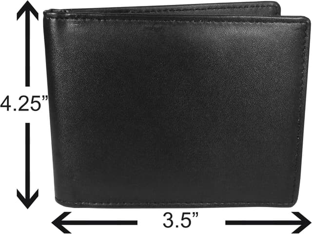 Detalle 1 de Siskiyou NCAA Nebraska Cornhuskers Bi-Fold Wallet (Large Logo), Black