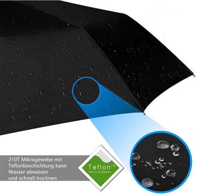 Detalle de AMVUZ Taschenschirm mit Windschutz