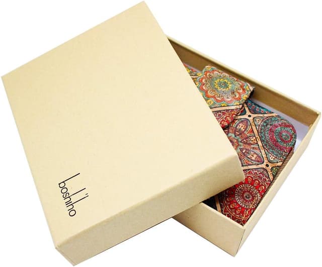 Thumbnail 6 de boshiho Cork Wallet for Women – Slim vegan cork purse with zip, card slots & coin pocket