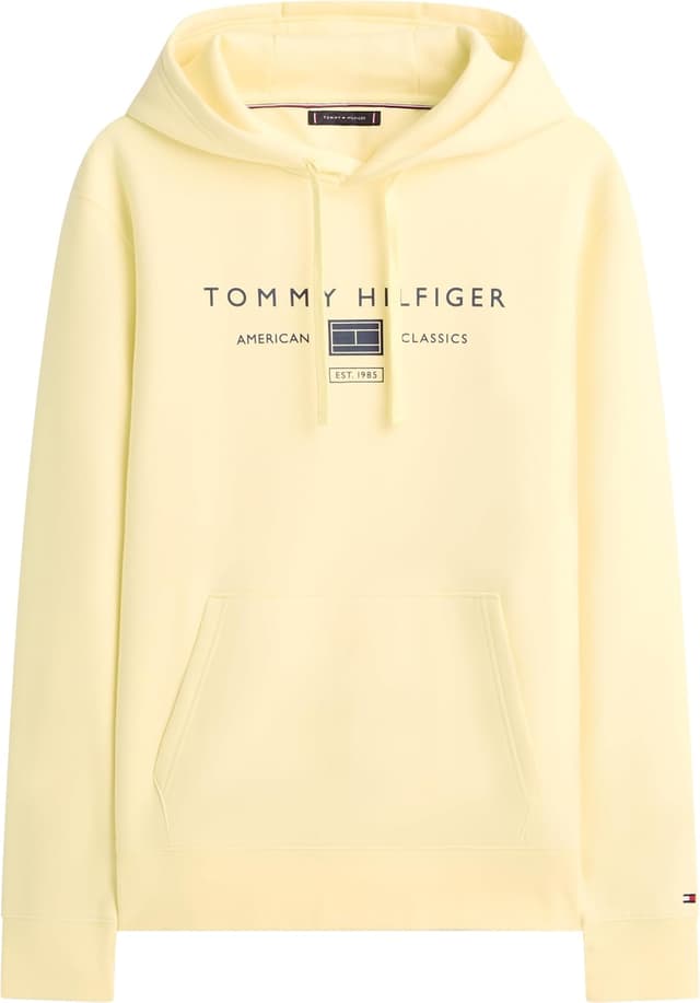 Detalle de Tommy Hilfiger Brand Love TR Mono Stack Hoody con cappuccio da uomo