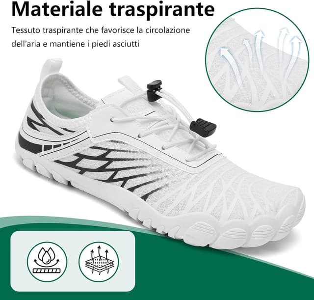 Detalle de SAGUARO Scarpe Barefoot minimaliste da donna pieghevoli e ad asciugatura rapida (35-43 EU)