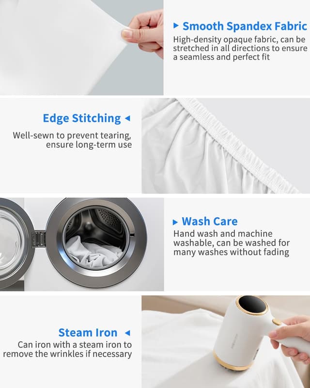 Detalle de HEMMOTOP 7.2x7.2 ft Round Backdrop Cover (White) for Circle Arch Stands, Wedding & Party Photo Setups