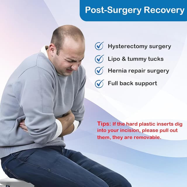 Detalle de Paskyee Postpartum Belly Band (C-section recovery belly wrap) – Grey Waist/Pelvis Belt, L/XL