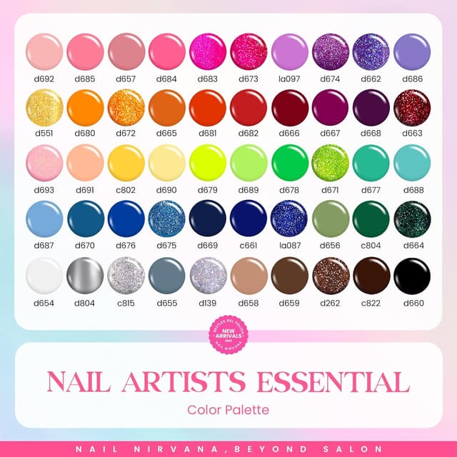 Detalle 2 de Beetles Gel Liner Nail Art Set 50 Colors