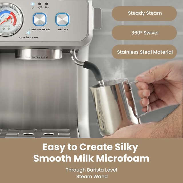 Thumbnail 1 de Gevi Dual Boiler Espresso Machine with Built-in Grinder 58mm