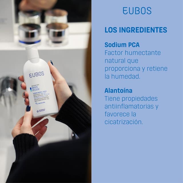 Detalle de Eubos Flüssig blau Nachfüllbeutel sans parfum – recharge dermocosmétique pour peaux sensibles, 400 ml