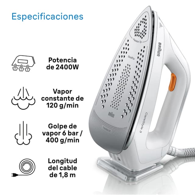 Detalle 2 de Braun CareStyle 3 centro de planchado 2 L.