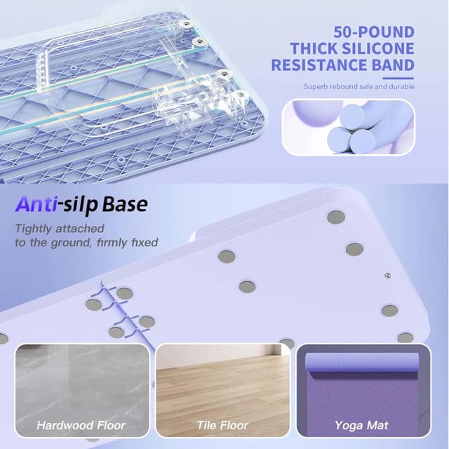 Thumbnail 6 de CroyVine Pilates Board–Pilates Reformer Board (portable home Pilates kit) for core, abs, and full-body training