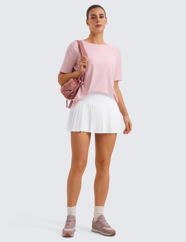 Detalle 2 de CRZ YOGA T-shirt femme en coton Pima : ample, léger et doux pour le yoga