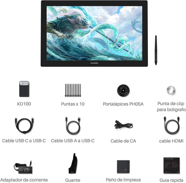 Thumbnail 7 de HUION Kamvas Pro 24 4K: Tableta Gráfica Profesional 🎨