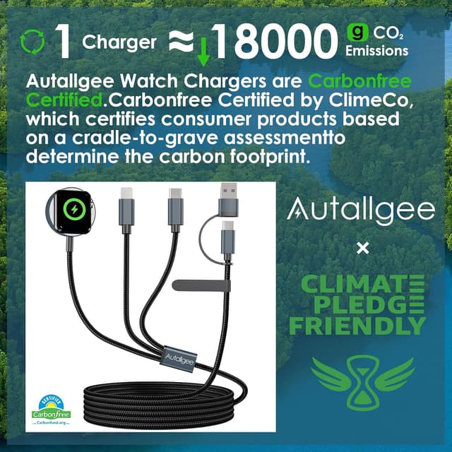 Thumbnail 1 de Apple Watch Upgraded 3-in-2 Multi Charger Cable 3m