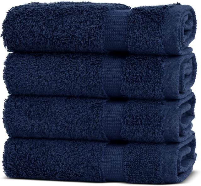 Thumbnail 6 de Chakir Turkish Linens Hotel & Spa Quality 100% Cotton Turkish Towels (4-Pack Washcloths, Black)