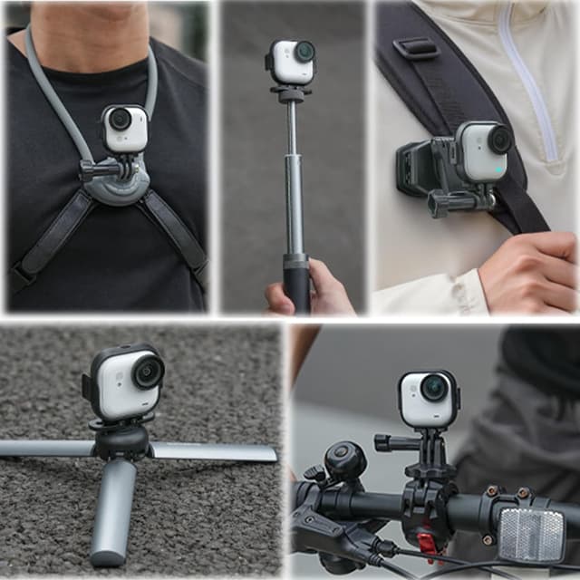 Detalle 2 de Honbobo Frame Cage Plastic Expansion Adapter for Insta360 GO Ultra (horizontal/vertical mount)