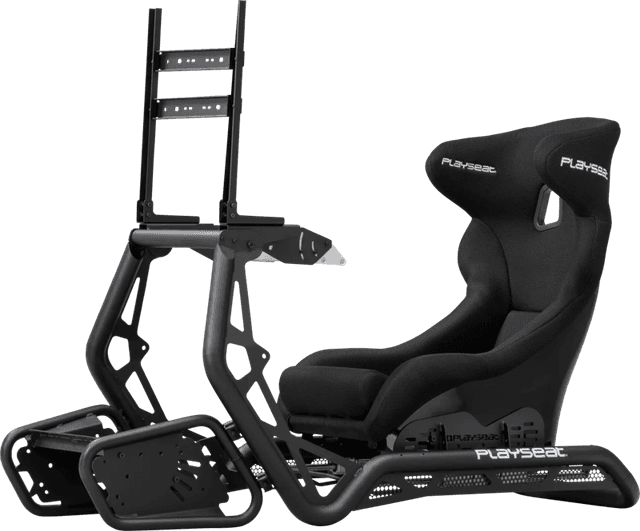 Detalle de Playseat Sensation Pro ActiFit – Rennsitz mit Schalensitz, verstellbarer Pedal-Nähe und Monitor-Halter