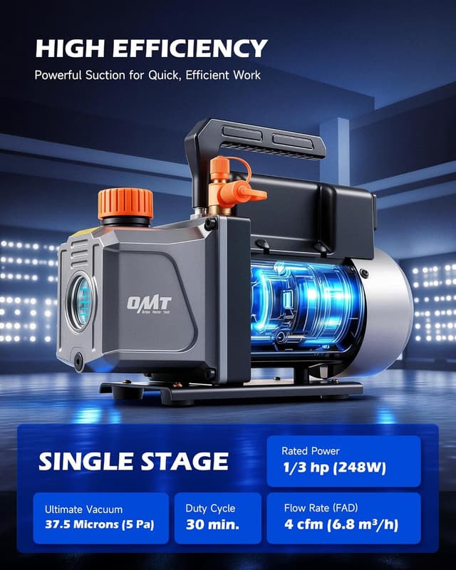 Thumbnail 5 de Orion Motor Tech R1234yf 1/3 hp Vacuum Pump