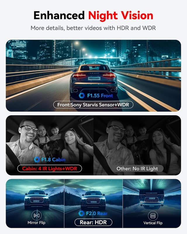 Thumbnail 4 de REDTIGER F17 Dash Cam 4K